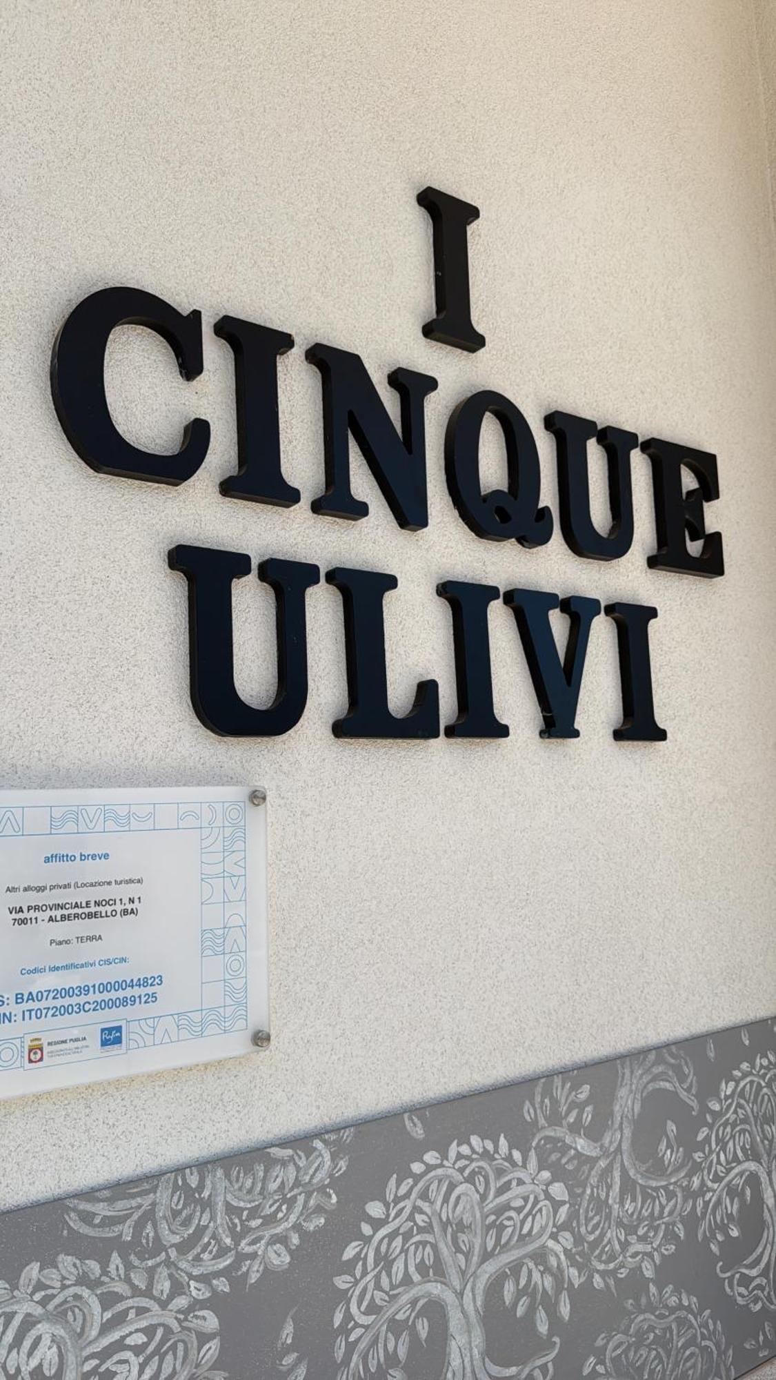 Ferienwohnung I Cinque Ulivi Alberobello Exterior foto